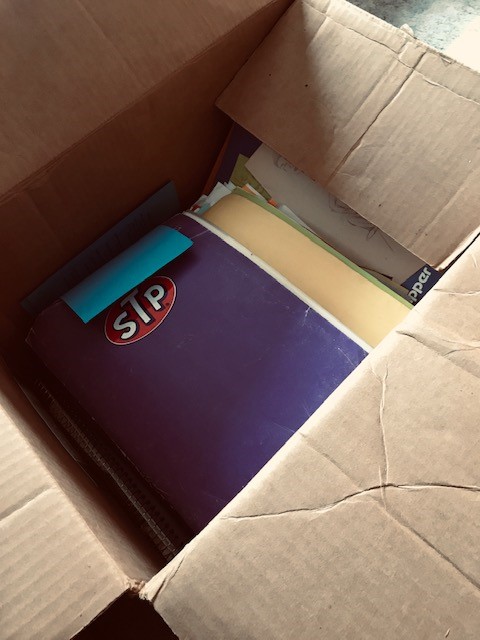 box of papers